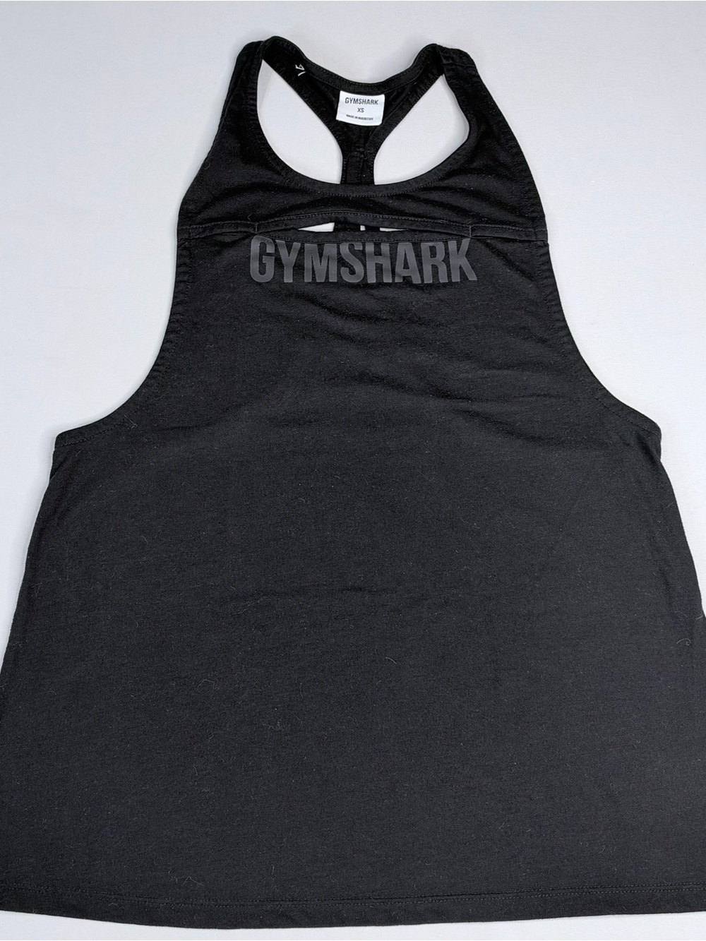 Gymshark Women's Black Cutout Front Racerback Tank